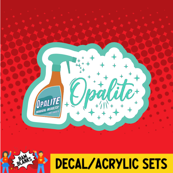 Opalite Spray Word - DECAL AND ACRYLIC SHAPE #DA03851 – BAM Blanks and More