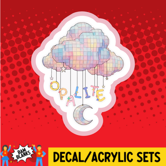Opalite Cloud - DECAL AND ACRYLIC SHAPE #DA03843