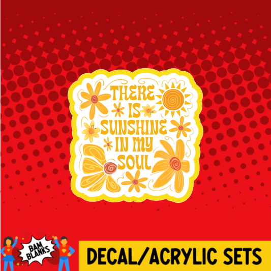 There is Sunshine In My Soul- DECAL AND ACRYLIC SHAPE #DA03759