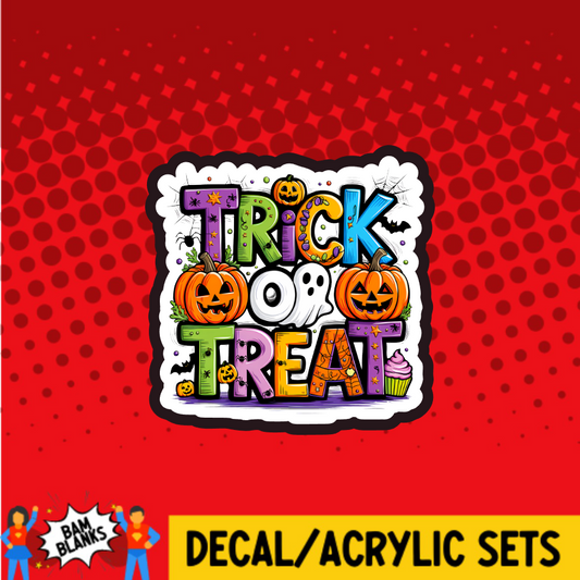 Trick or Treat - DECAL AND ACRYLIC SHAPE #DA03740