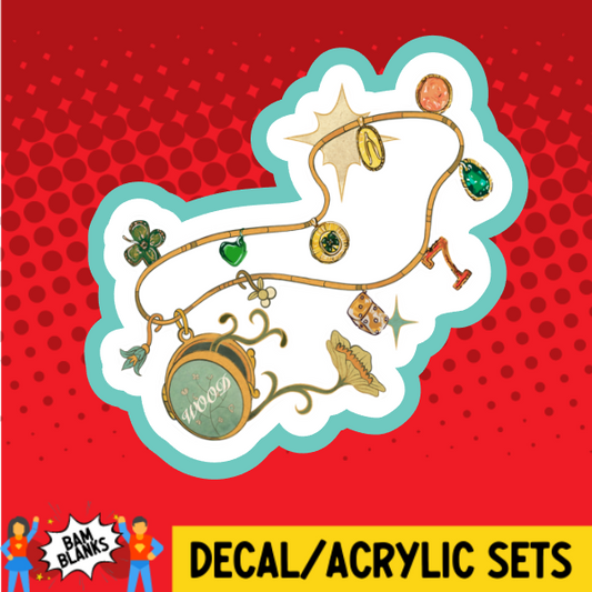 Wood Necklace - DECAL AND ACRYLIC SHAPE #DA03841