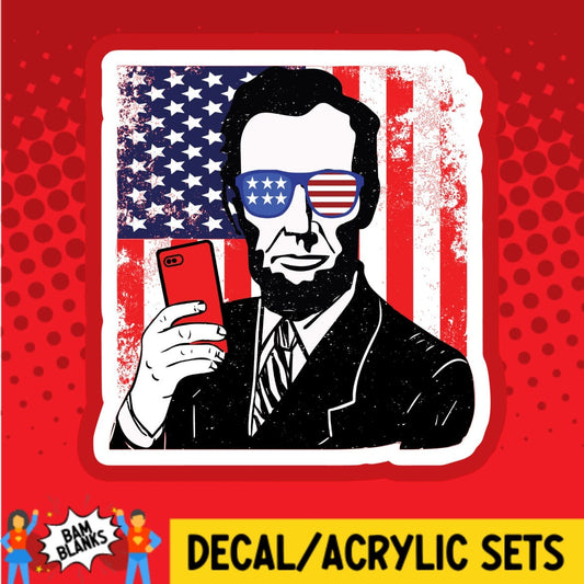 Abraham Lincoln - DECAL AND ACRYLIC SHAPE #DA01884