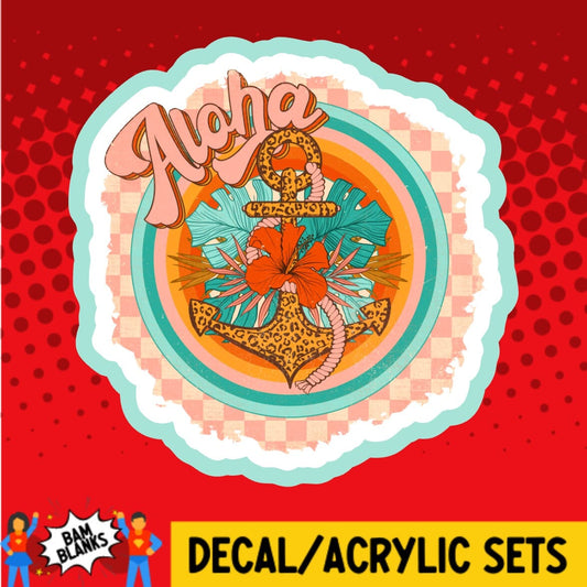 Aloha Anchor - DECAL AND ACRYLIC SHAPE #DA02081