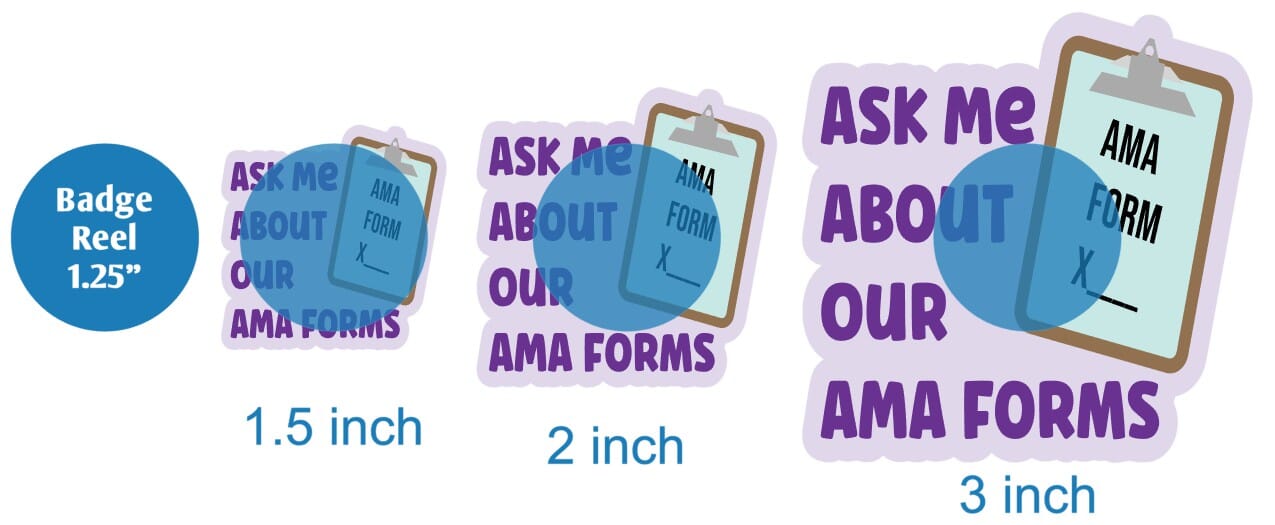 Ask Me About Our AMAs - Acrylic Shape #1999