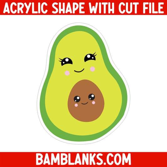Avocado - Acrylic Shape #014