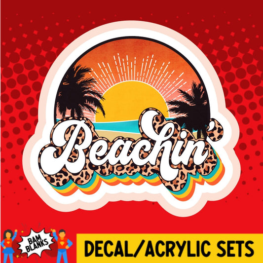 Beachin - DECAL AND ACRYLIC SHAPE #DA02088