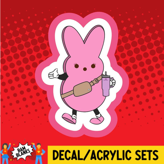 Bunny Bougie - DECAL AND ACRYLIC SHAPE #DA01786