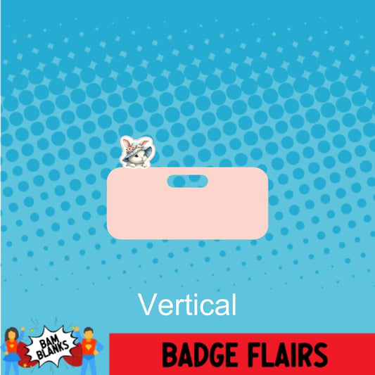 Bunny in Hat - BADGE FLAIR DECAL AND ACRYLIC SHAPE #BF0028