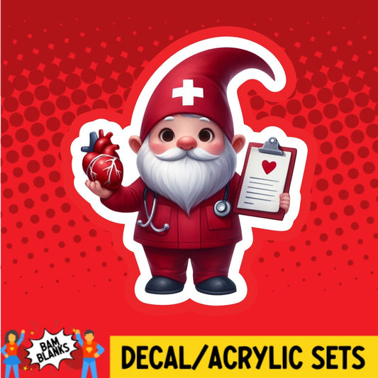 Cardi Gnome - DECAL AND ACRYLIC SHAPE #DA02132
