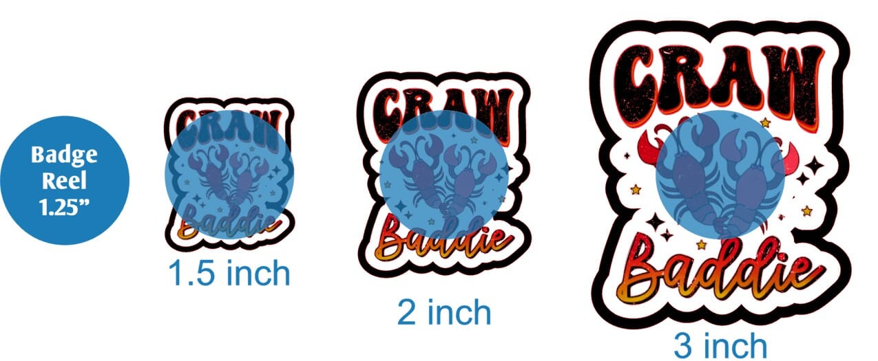 Craw Baddie - DECAL AND ACRYLIC SHAPE #DA01959