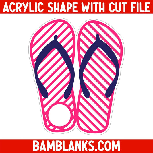 Flip Flops - Acrylic Shape #1496