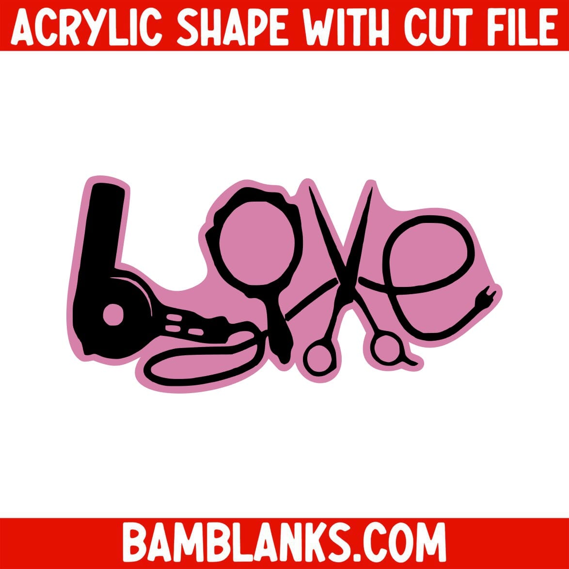 Hair Love - Acrylic Shape #160