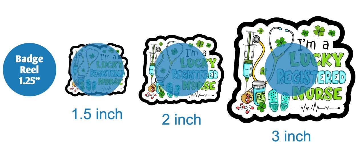 Im A Lucky Registered Nurse - DECAL AND ACRYLIC SHAPE #DA01699