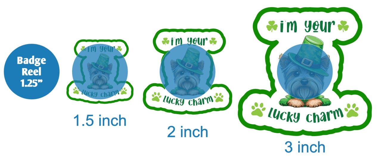 Im Your Lucky Charm Yorkie - DECAL AND ACRYLIC SHAPE #DA01714