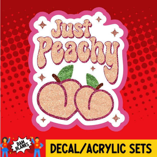 Just Peachy 2 - DECAL AND ACRYLIC SHAPE #DA01905