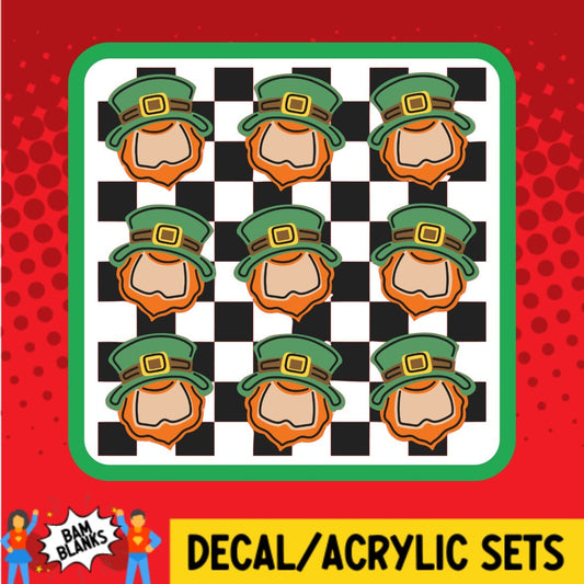 Leprechaun Square - DECAL AND ACRYLIC SHAPE #DA01783