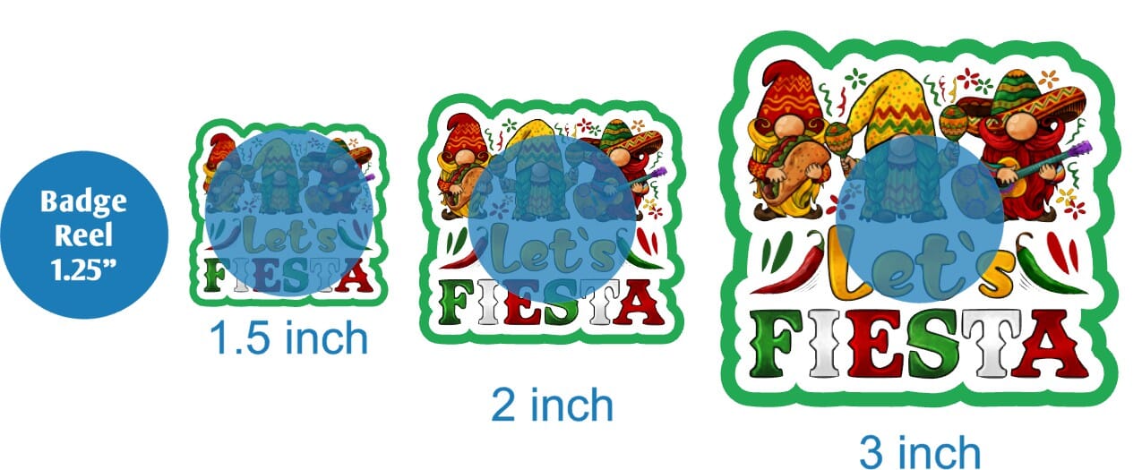Lets Fiesta Gnomes - DECAL AND ACRYLIC SHAPE #DA02097