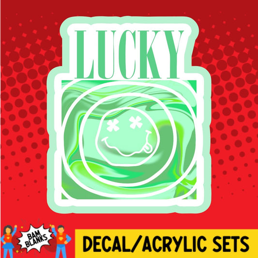 Lucky Smiley - DECAL AND ACRYLIC SHAPE #DA01893