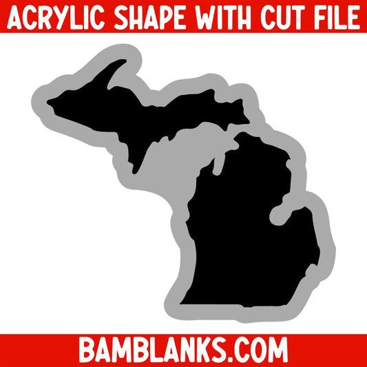 Michigan - Acrylic Shape #1785