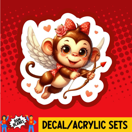 Monkey Cupid - DECAL AND ACRYLIC SHAPE #DA01756