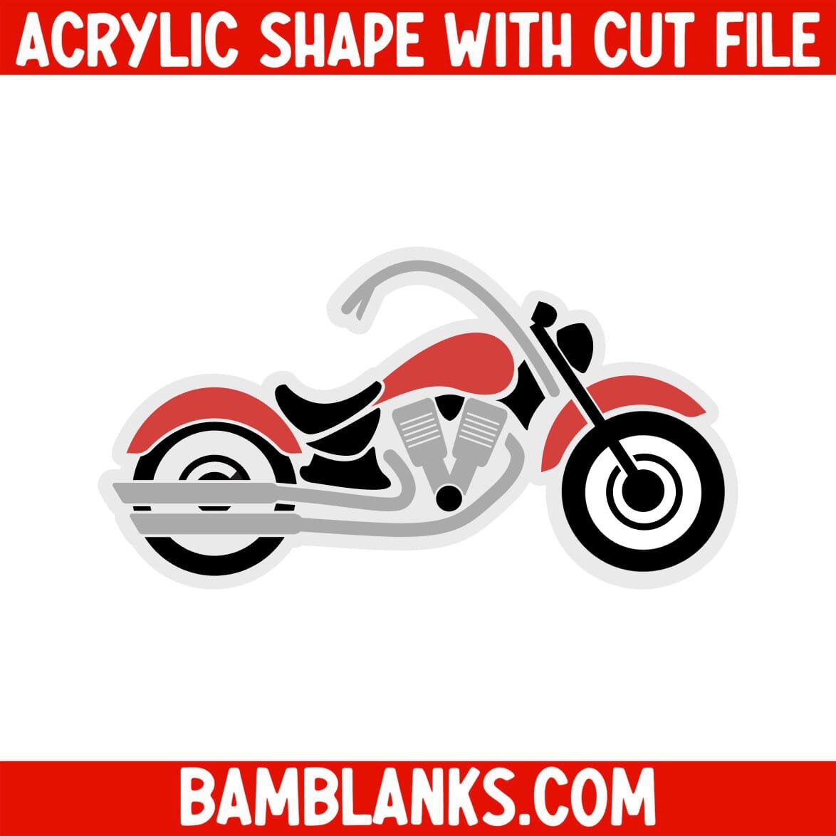 Motorcycle - Acrylic Shape #373