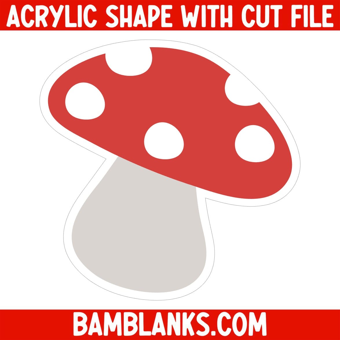 Mushroom - Acrylic Shape #362