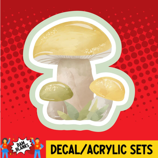 Mushrooms 2 - DECAL AND ACRYLIC SHAPE #DA01983