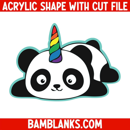 Pandacorn - Acrylic Shape #183