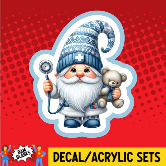 Pedi Gnome - DECAL AND ACRYLIC SHAPE #DA02131