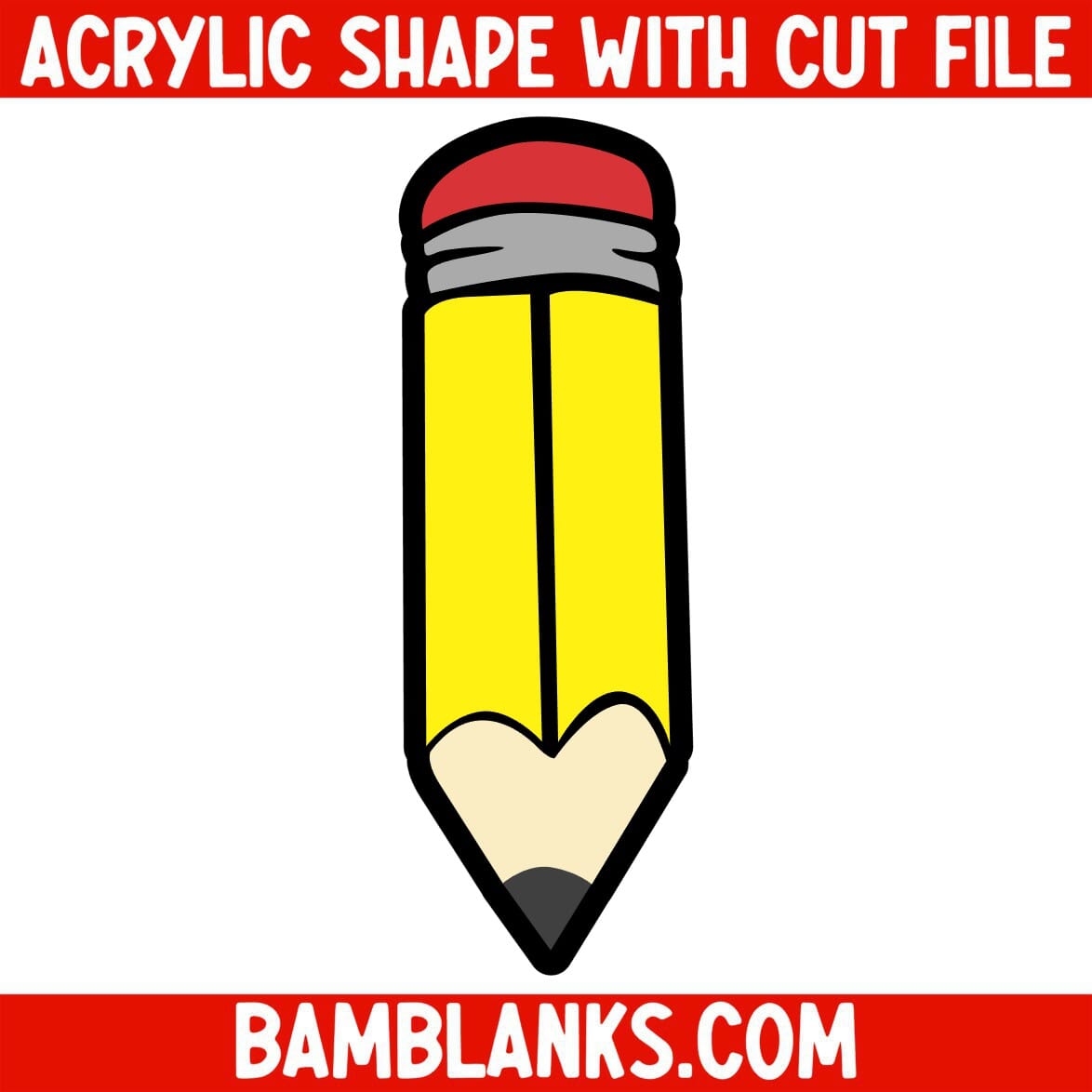 Pencle Shape Pencil - Acrylic Shape #061 – BAM Blanks and More