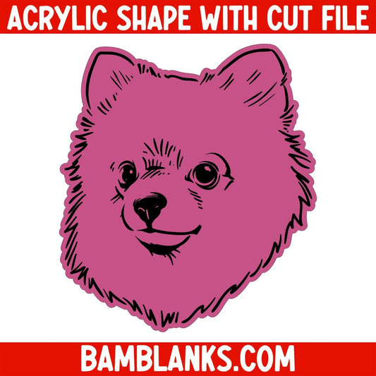 Pomeranian - Acrylic Shape #824