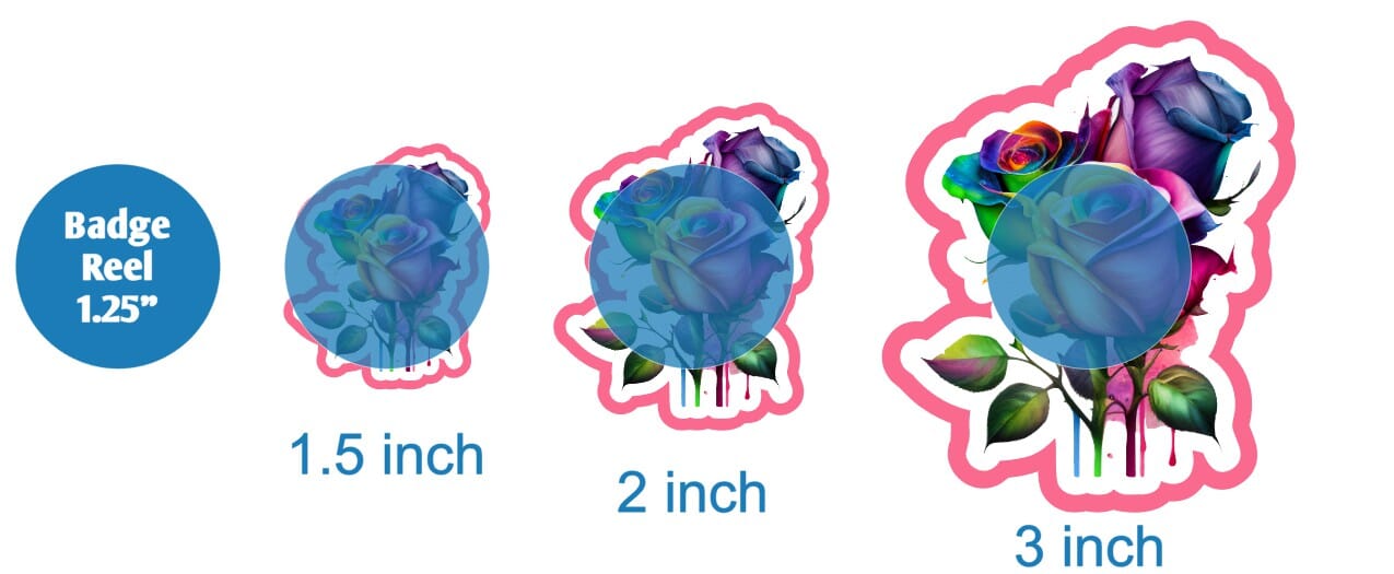 Rainbow Roses - DECAL AND ACRYLIC SHAPE #DA01781 – BAM Blanks and More