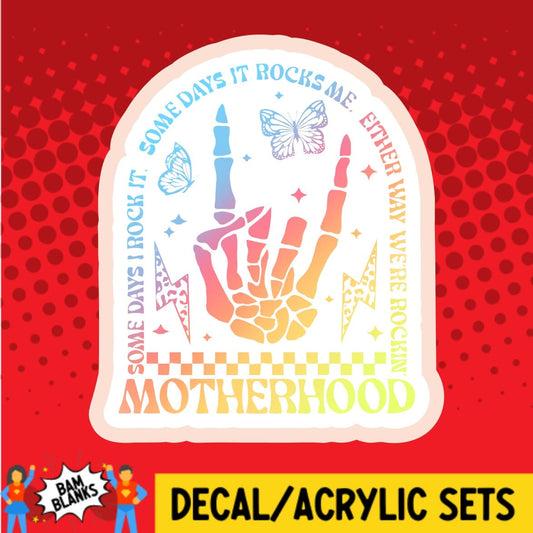 Rockin Motherhood - DECAL AND ACRYLIC SHAPE #DA02033