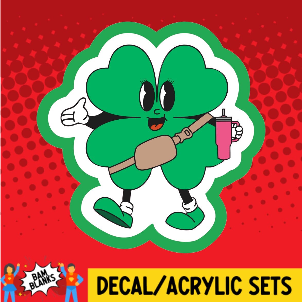 Shamrock Bougie - DECAL AND ACRYLIC SHAPE #DA01790 – BAM Blanks and More