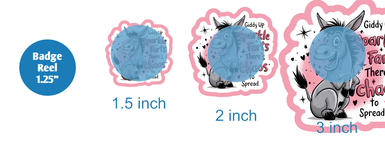 Giddy Up Sparkle Farts - DECAL AND ACRYLIC SHAPE #DA03708