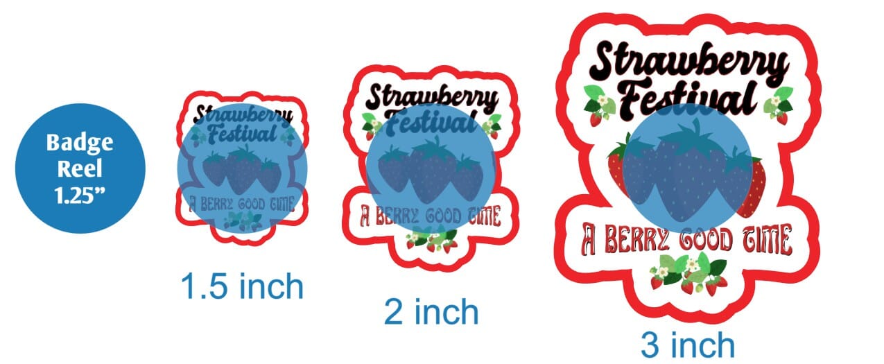 Strawberry Festival - DECAL AND ACRYLIC SHAPE #DA02112