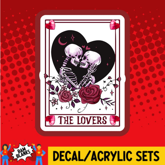 The Lovers Tarot Card - DECAL AND ACRYLIC SHAPE #DA01753