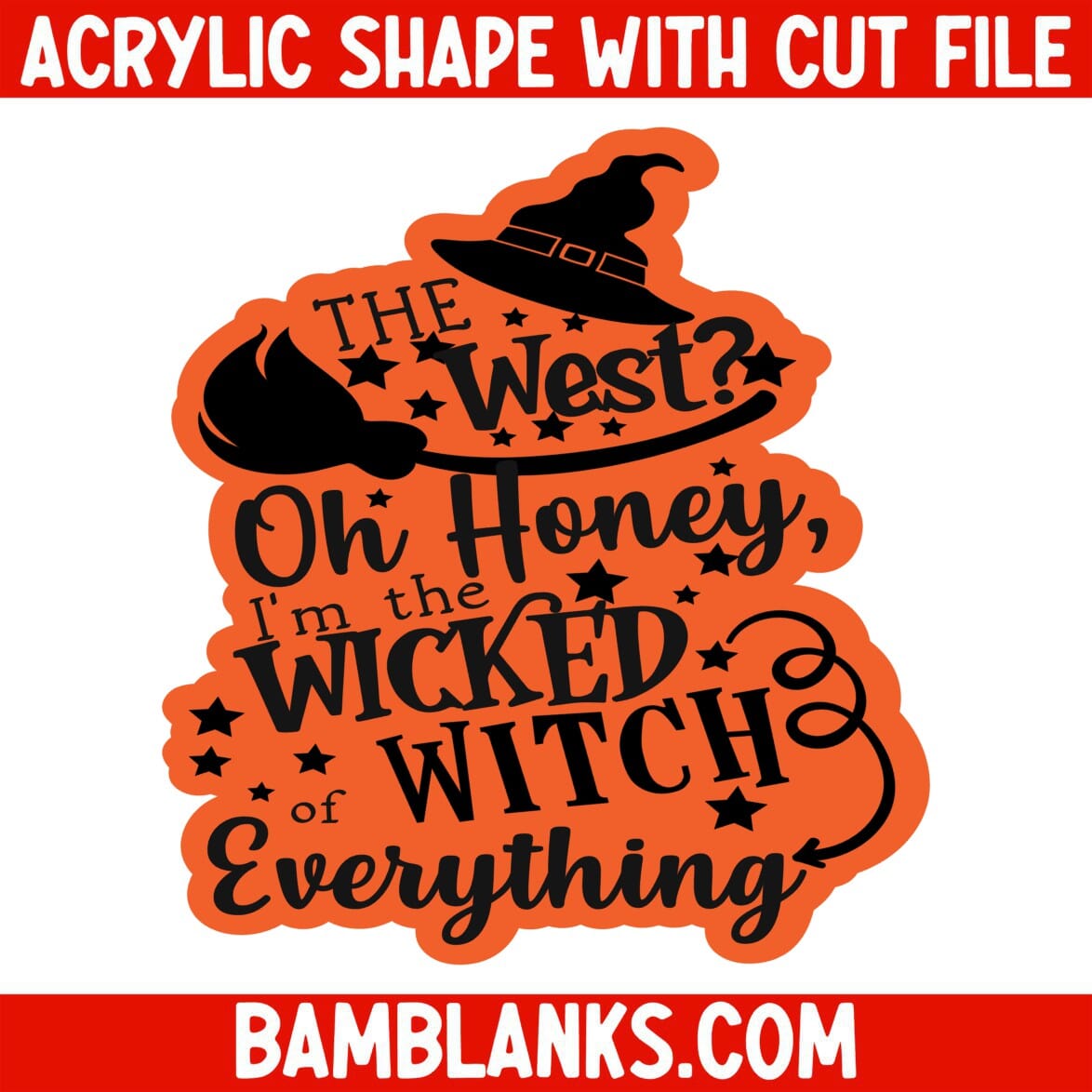The West Oh Honey - Acrylic Shape #952