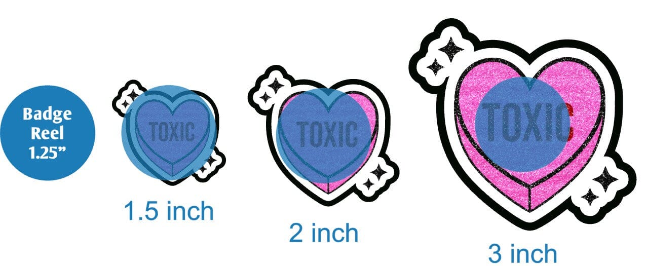 Toxic Heart - DECAL AND ACRYLIC SHAPE #DA01835