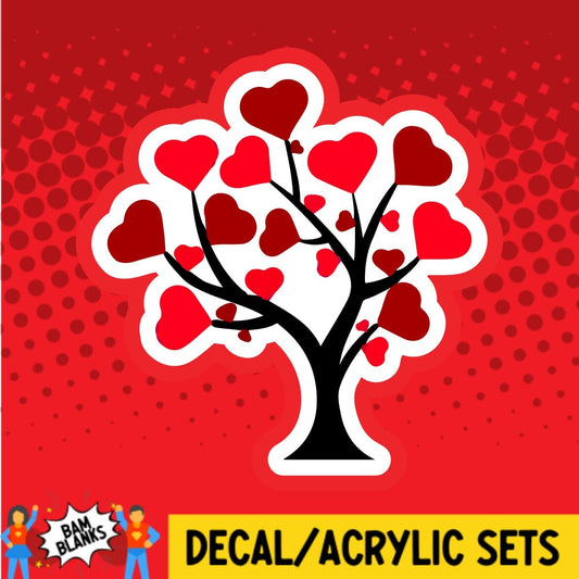 Valentine Heart Tree - DECAL AND ACRYLIC SHAPE #DA01690