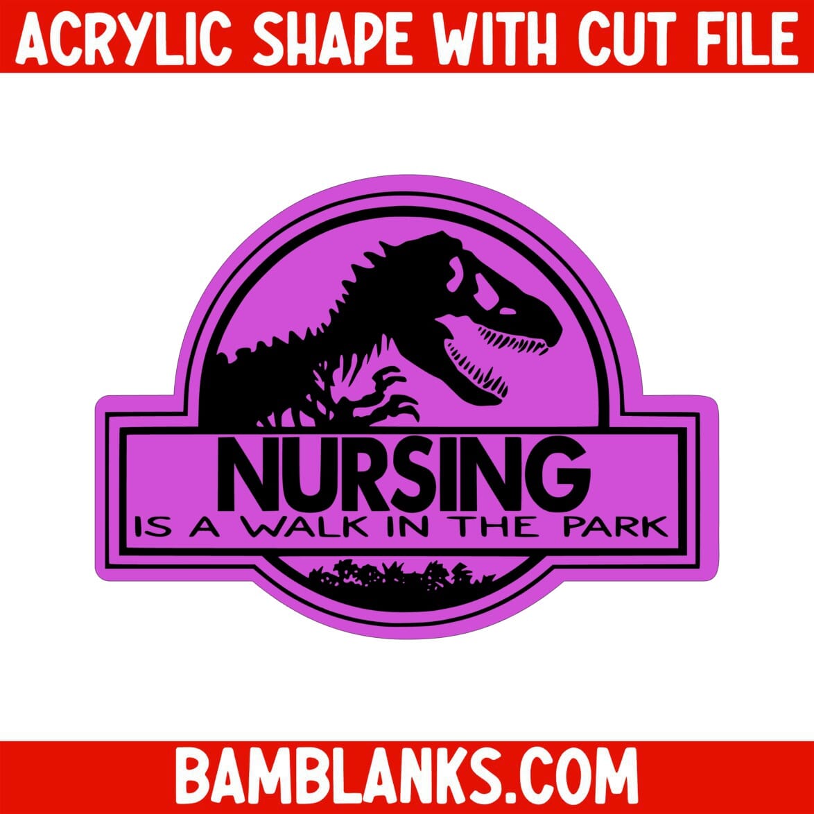 Walk In The Park Nursing - Acrylic Shape #232