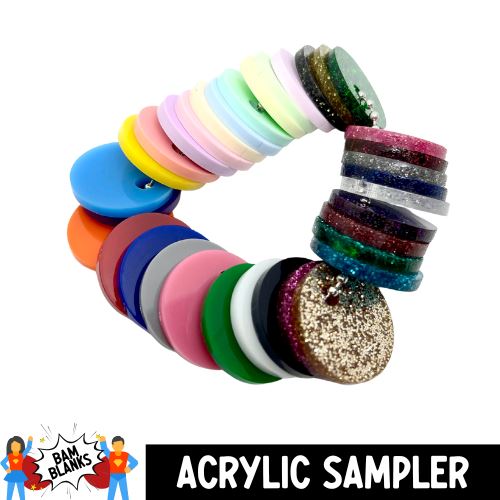Color Sampler Kit Acrylic Colors Sampler Set – BAM Blanks and More