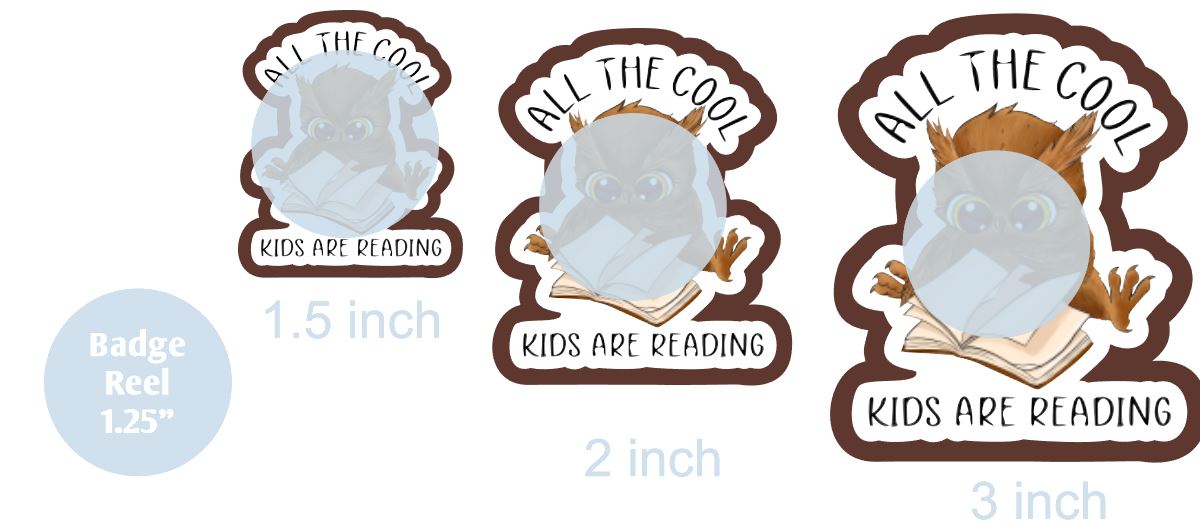 All the Cool Kids Are Reading - DECAL AND ACRYLIC SHAPE #DA0478