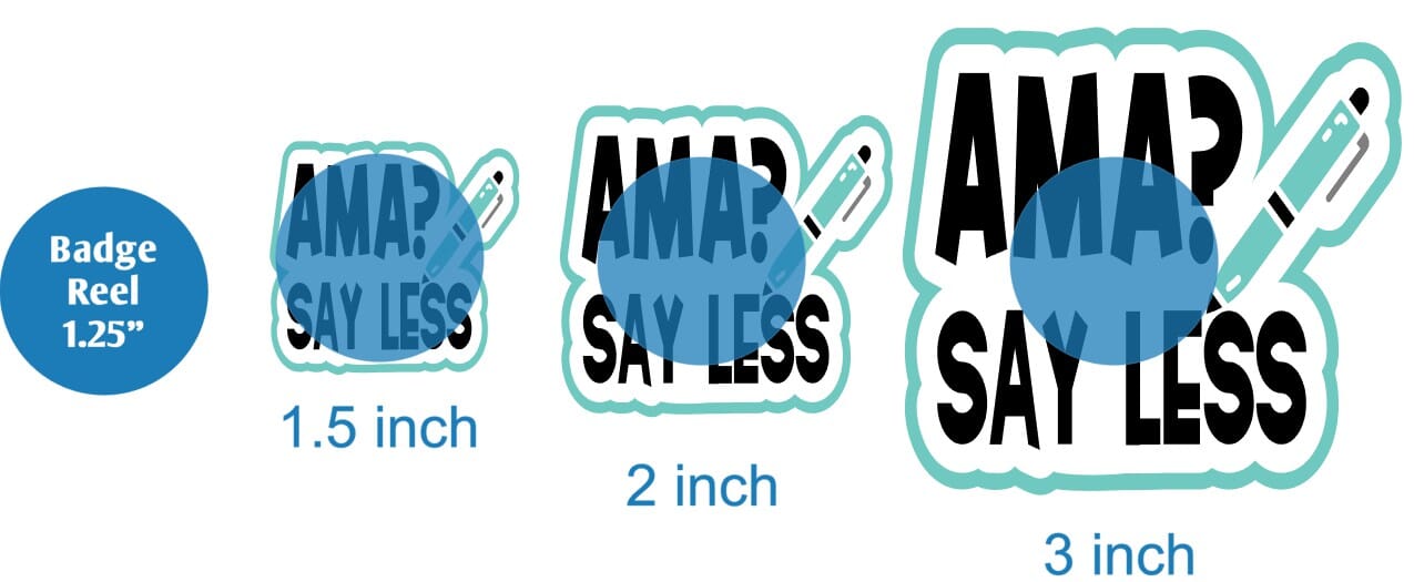 AMA Say Less - DECAL AND ACRYLIC SHAPE #DA01316 – BAM Blanks and More