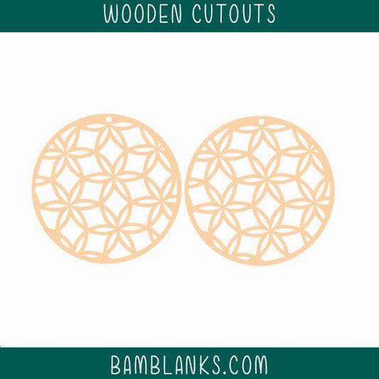 Amarillo Earrings Wood Blanks #W028