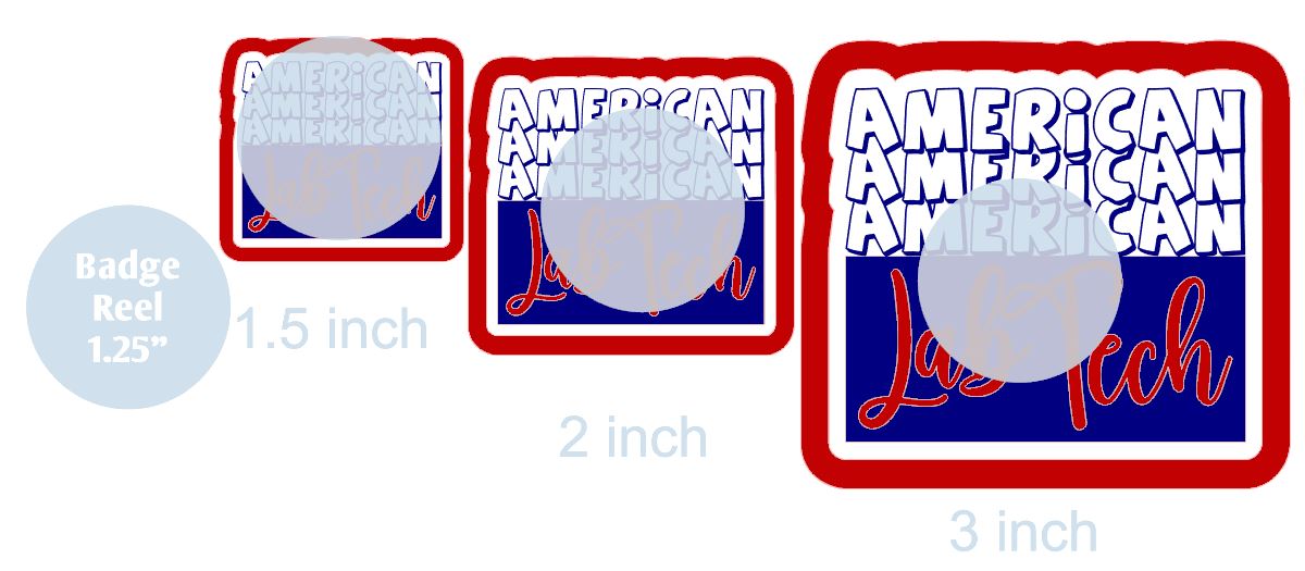 American Lab Tech - DECAL AND ACRYLIC SHAPE #DA0861