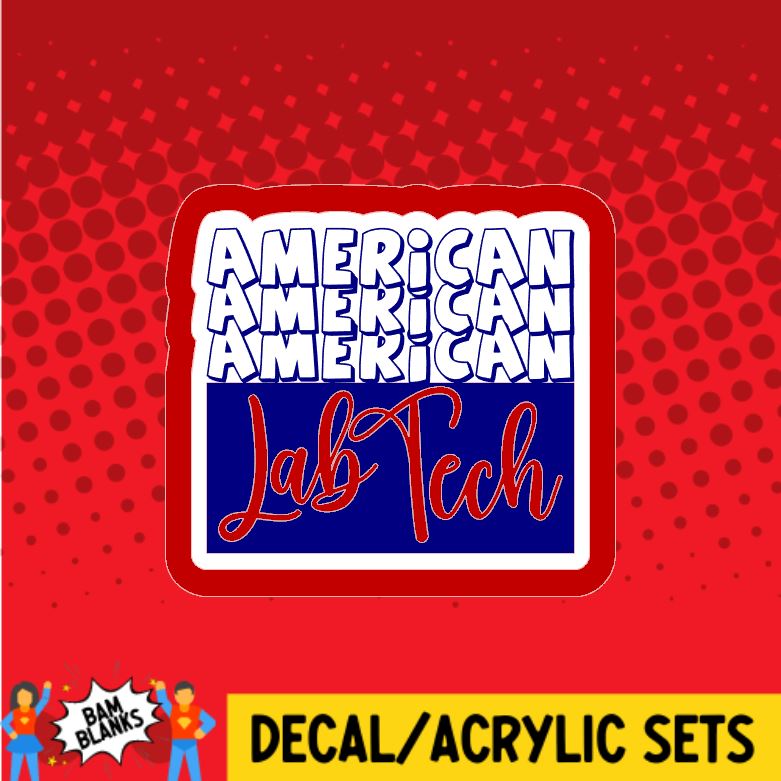 American Lab Tech - DECAL AND ACRYLIC SHAPE #DA0861