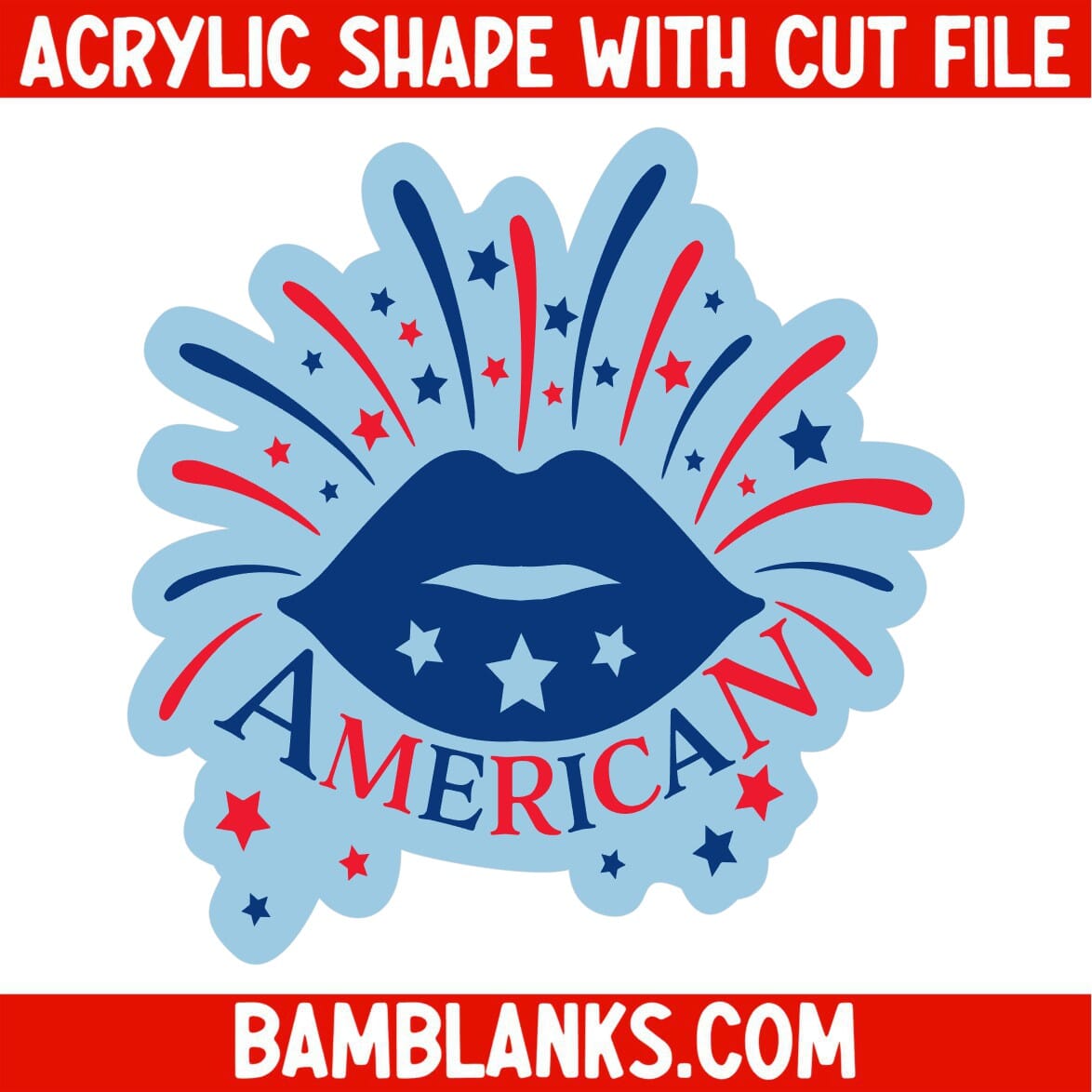 American Lips - Acrylic Shape #761 – BAM Blanks and More