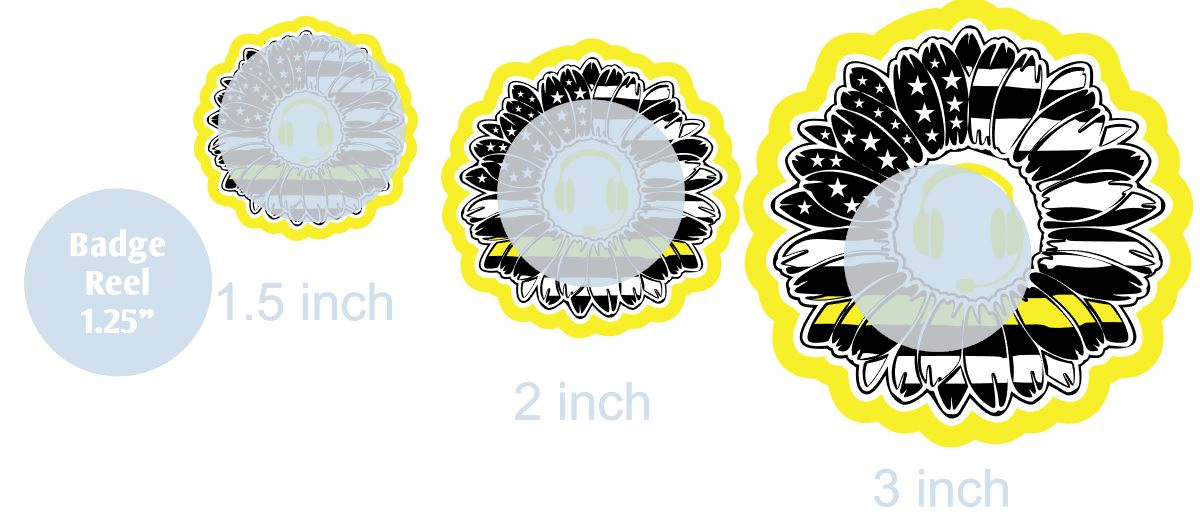 American Sunflower Dispatcher - DECAL AND ACRYLIC SHAPE #DA0739