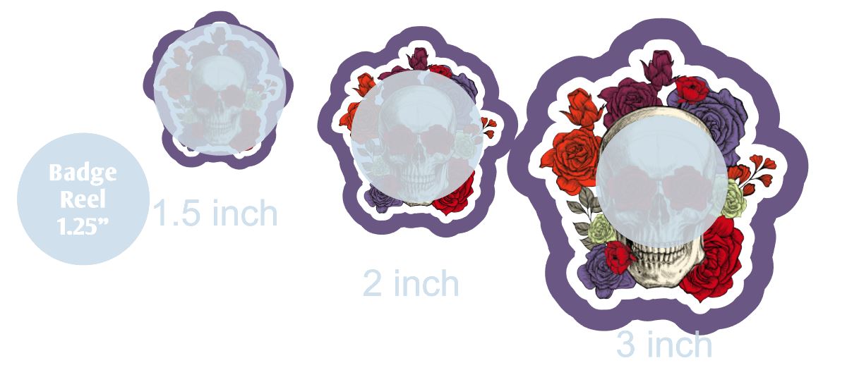 Anatomy Skull with Flowers - DECAL AND ACRYLIC SHAPE #DA0777